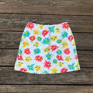 90s Vintage Express Floral Mini Skirt